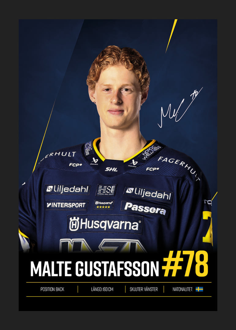 Malte Gustafsson #78 HV71 2026/2027-12