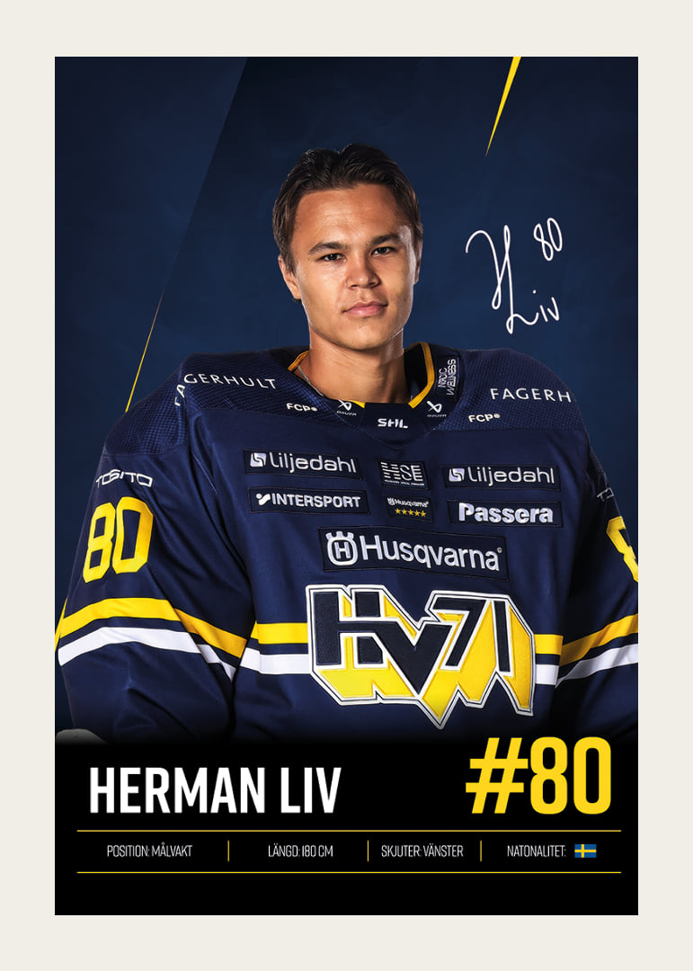 Herman Liv #80 HV71 2026/2027-12