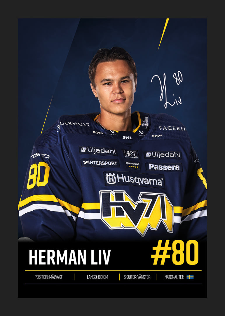 Herman Liv #80 HV71 2026/2027-12