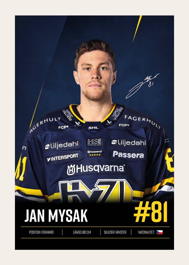 Jan Mysak #81 HV71 2026/2027-12