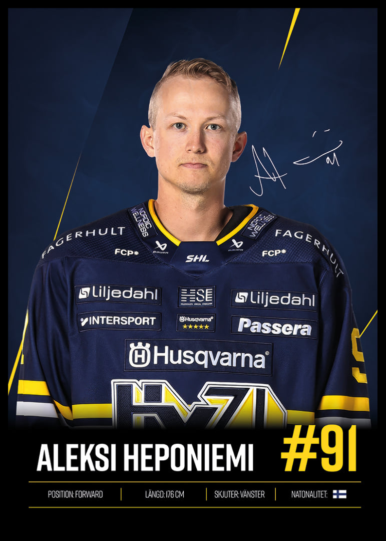 Aleksi Heponiemi #91 HV71 2026/2027-12