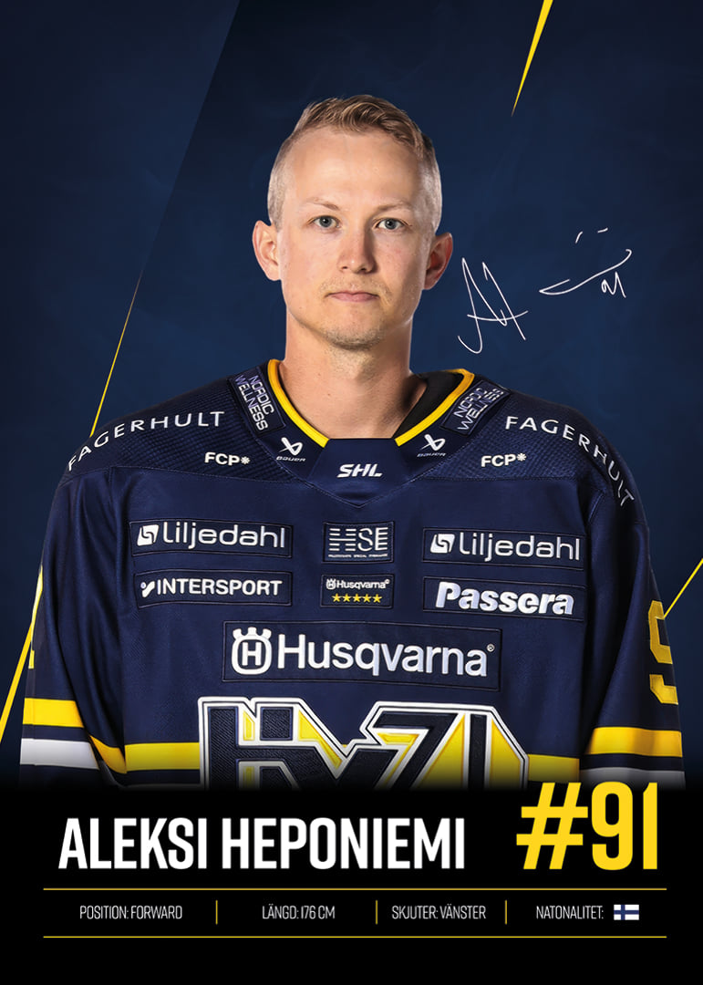 Aleksi Heponiemi #91 HV71 2026/2027-12