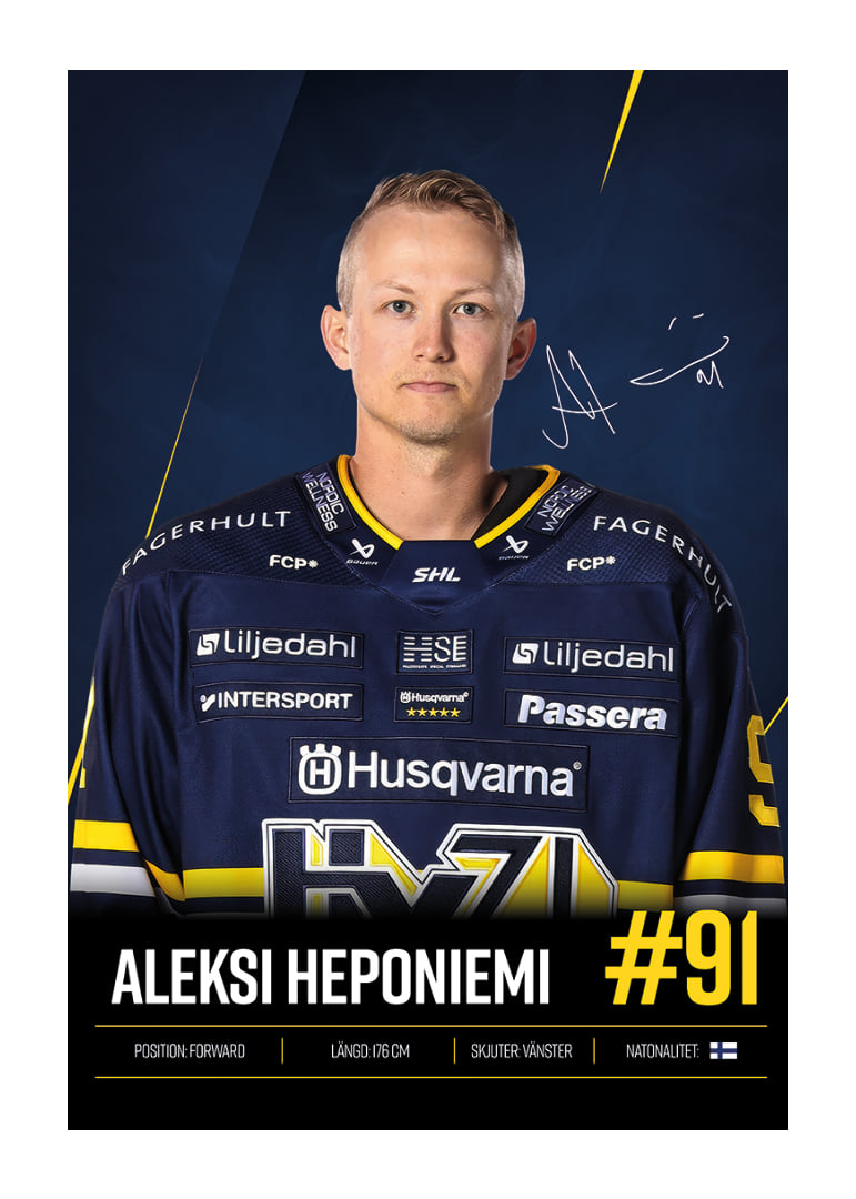 Aleksi Heponiemi #91 HV71 2026/2027-12