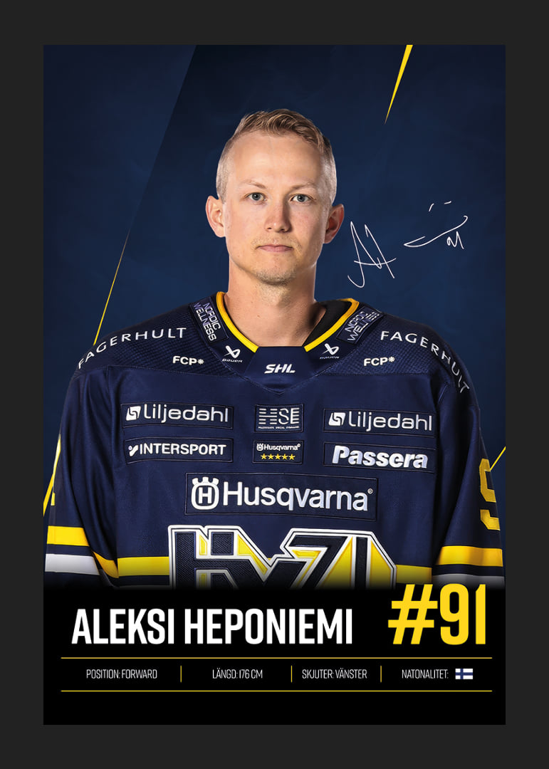 Aleksi Heponiemi #91 HV71 2026/2027-12