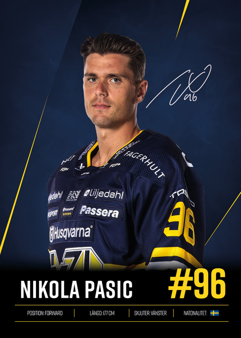Nikola Pasic #96 HV71 2026/2027-12