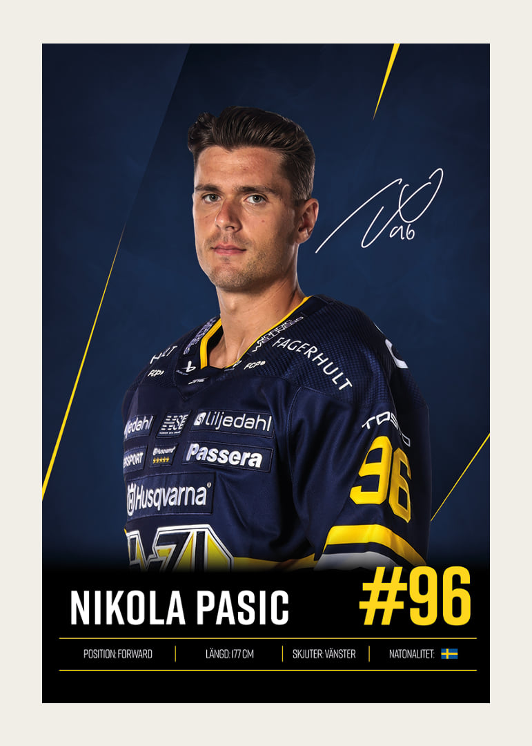 Nikola Pasic #96 HV71 2026/2027-12