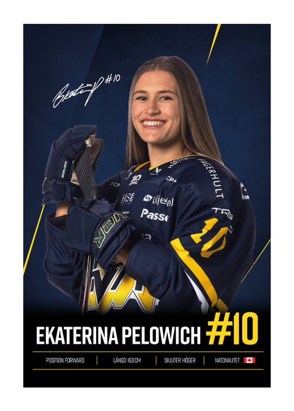 Poster Katia Pelowich #10 HV71 2026/2027