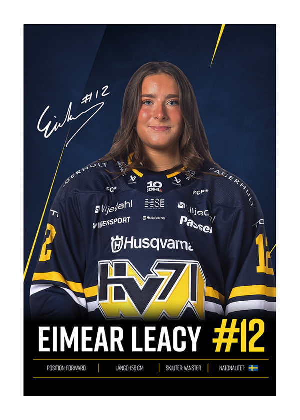Poster Eimear Leacy #12 HV71 2026/2027