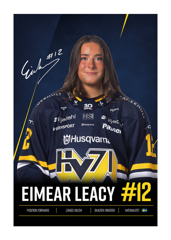 Poster Eimear Leacy #12 HV71 2026/2027
