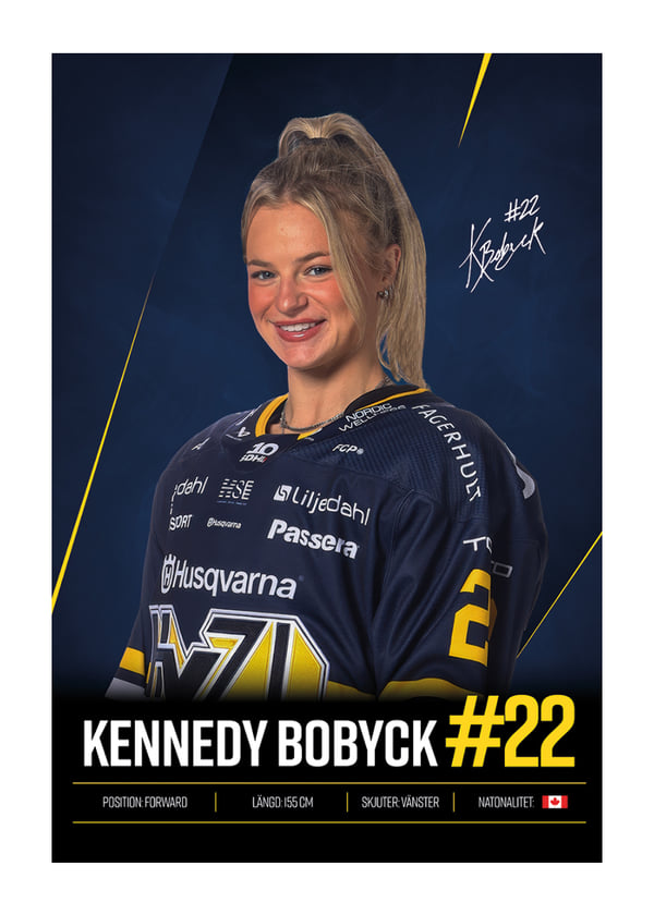 Poster Kennedy Bobyck #22 HV71 2026/2027