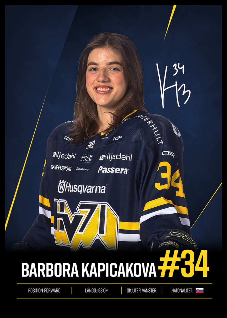 Barbora Kapicakova #34 HV71 2026/2027-12