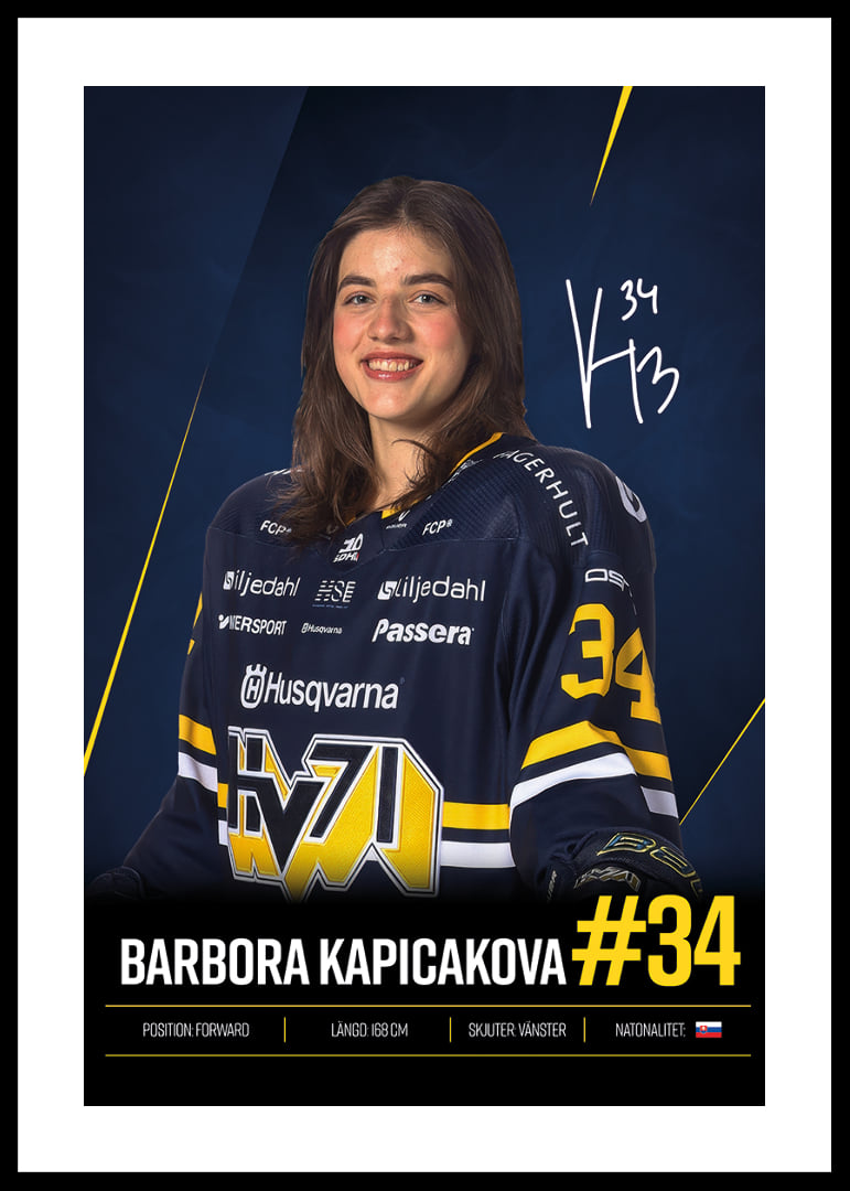 Barbora Kapicakova #34 HV71 2026/2027-12