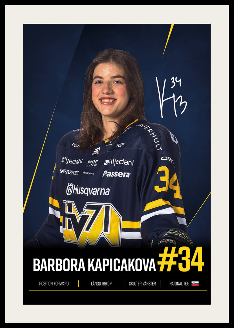 Barbora Kapicakova #34 HV71 2026/2027-12