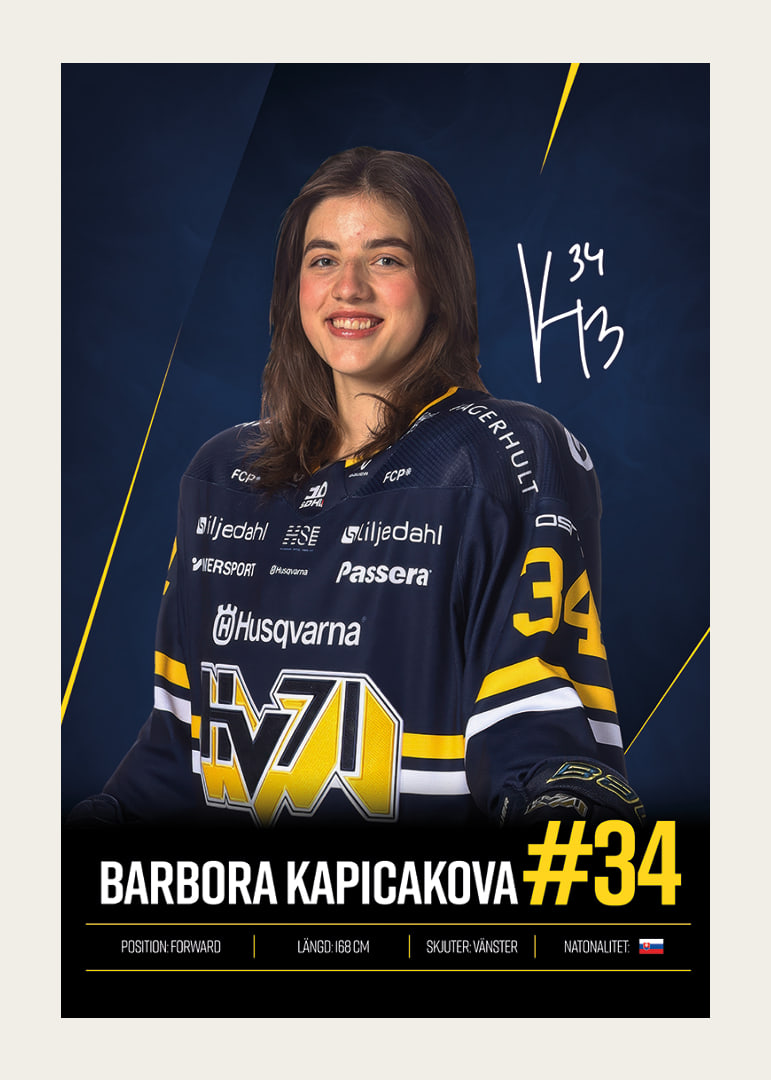 Barbora Kapicakova #34 HV71 2026/2027-12