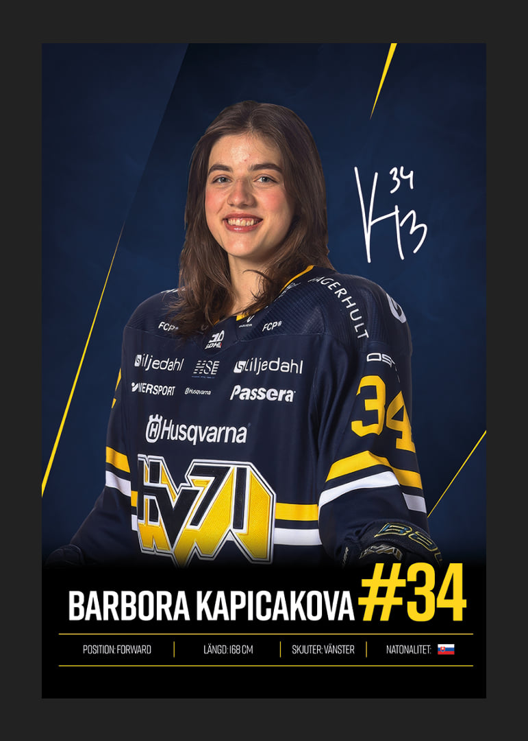 Barbora Kapicakova #34 HV71 2026/2027-12
