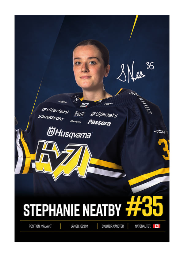 Poster Stephanie Neatby #35 HV71 2026/2027
