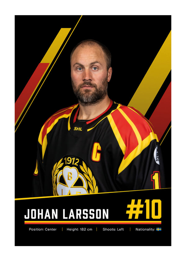 Poster Johan Larsson #10 Brynäs IF 2026/2027