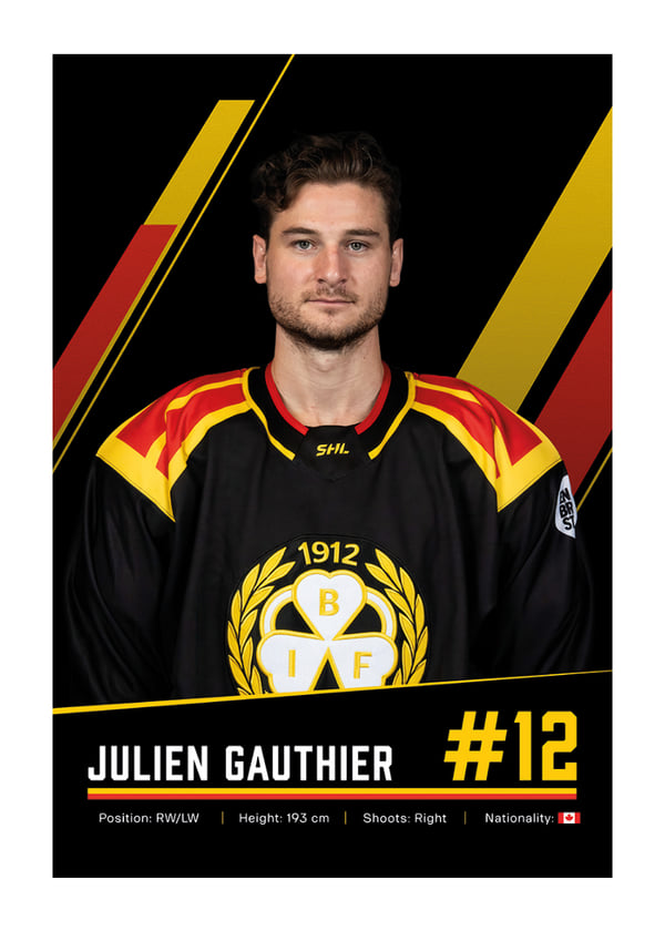 Poster Julien Gauthier #12 Brynäs IF 2026/2027
