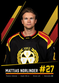 Mattias Norlinder #27 Brynäs IF 2026/2027-6