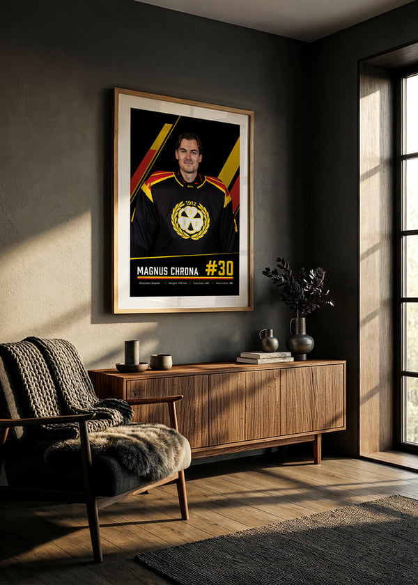 Poster Magnus Chrona #30 Brynäs IF 2026/2027 crossfade