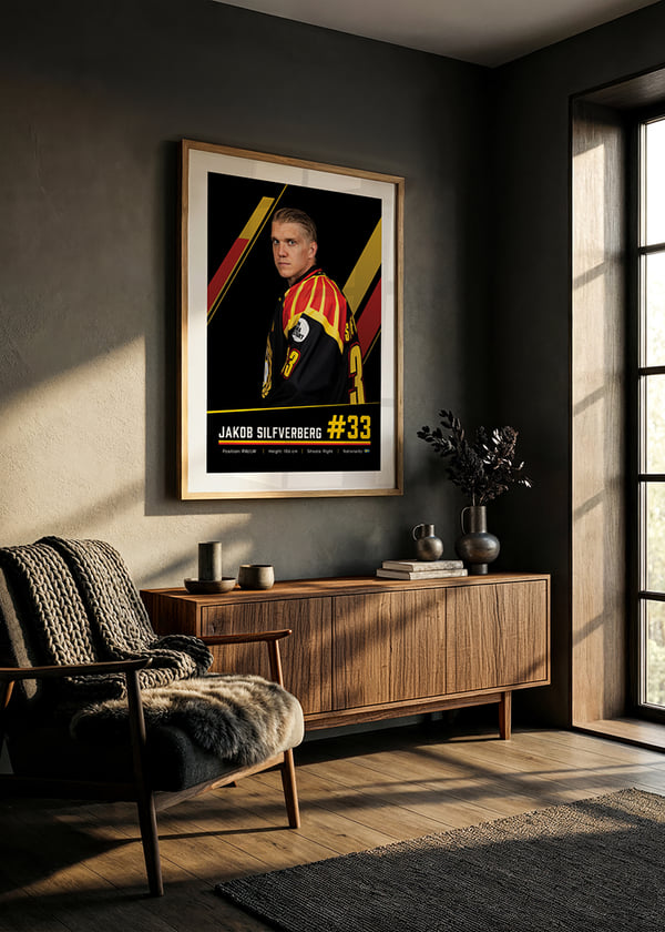 Poster Jakob Silfverberg #33 Brynäs IF 2026/2027 crossfade