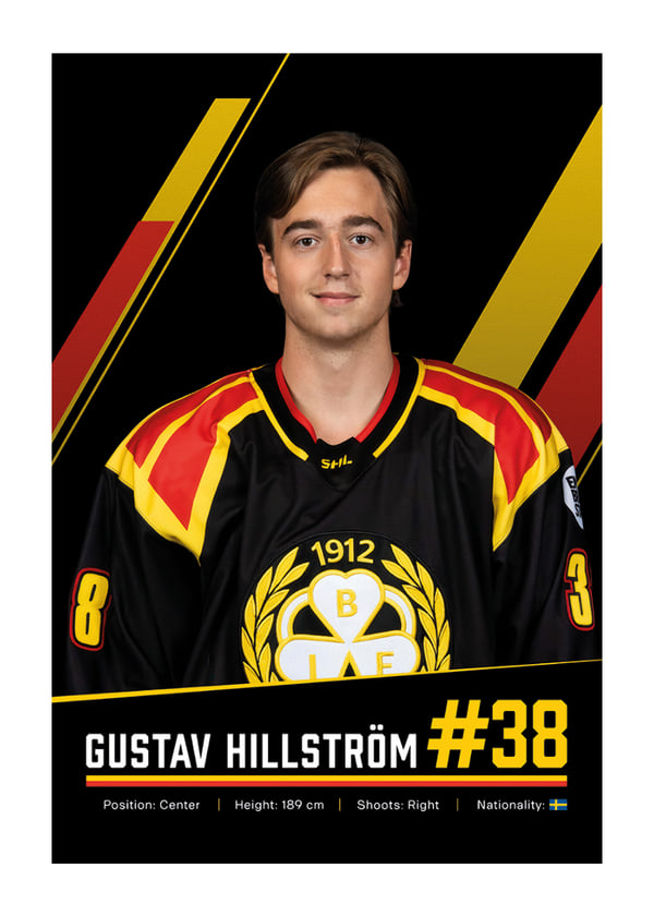 Poster Gustav Hillström #38 Brynäs IF 2026/2027