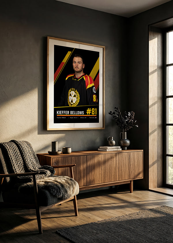 Poster Kieffer Bellows #81 Brynäs IF 2026/2027 crossfade