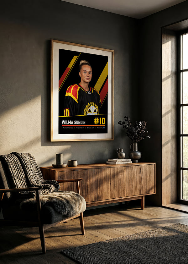 Poster Wilma Sundin #10 Brynäs IF 2026/2027 crossfade