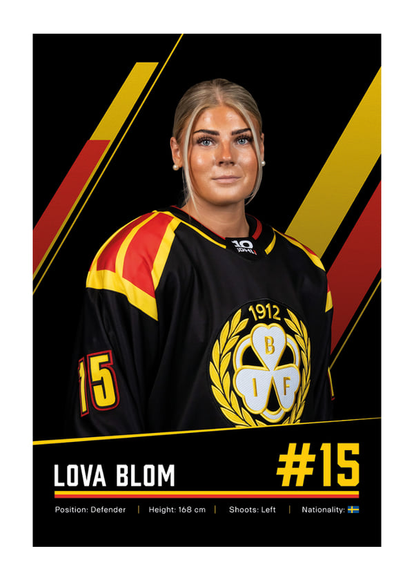 Poster Lova Blom #15 Brynäs IF 2026/2027