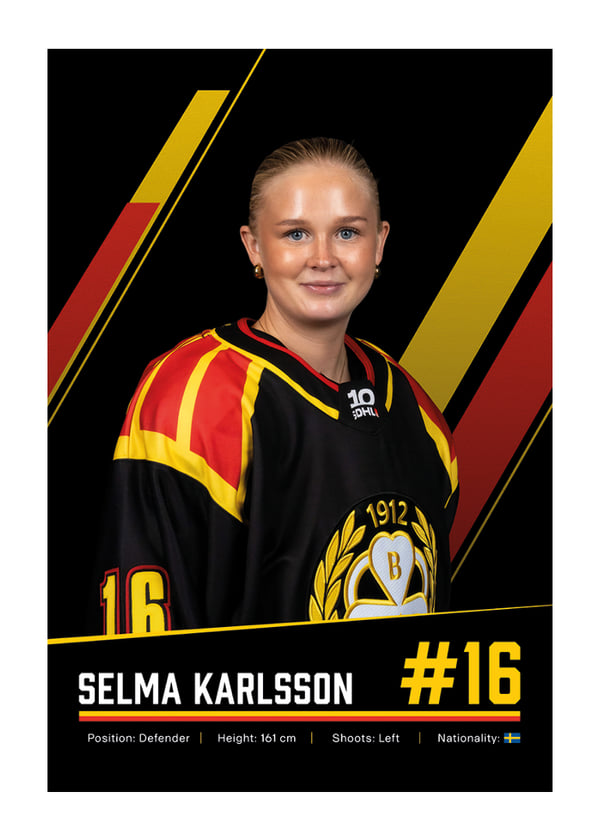 Poster Selma Karlsson #16 Brynäs IF 2026/2027