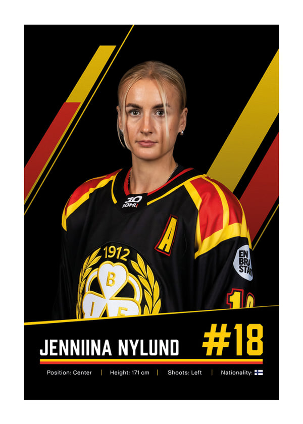 Poster Jenniina Nylund #18 Brynäs IF 2026/2027