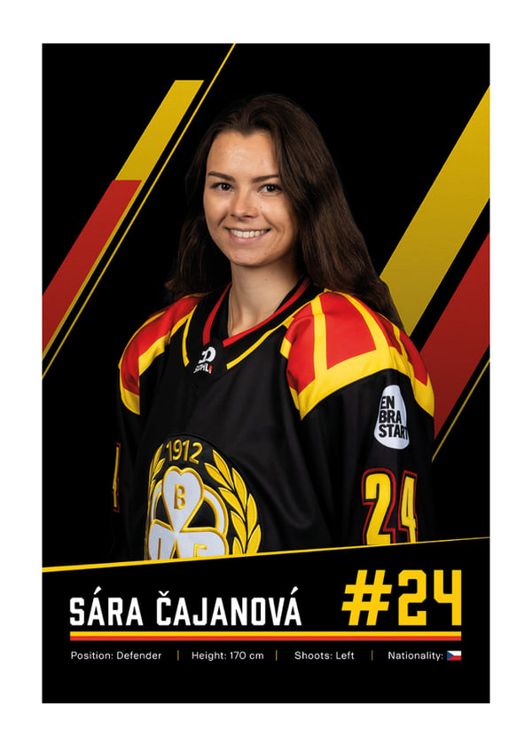Poster Sára Čajanová #24 Brynäs IF 2026/2027