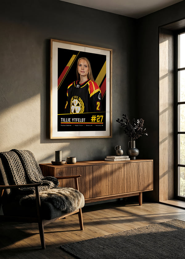 Poster Tillie Ytfeldt #27 Brynäs IF 2026/2027 crossfade