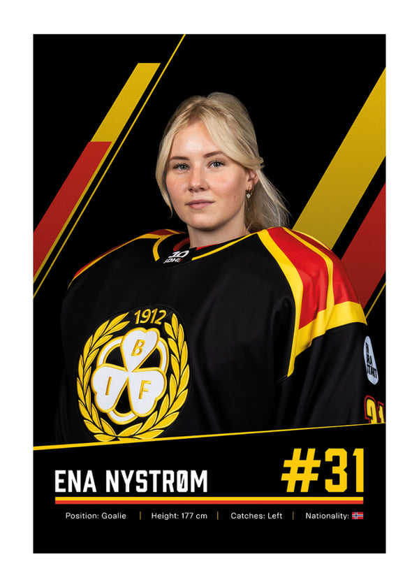 Poster Ena Nystrøm #31 Brynäs IF 2026/2027