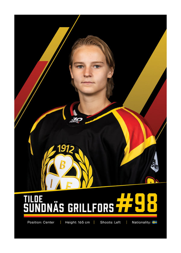 Poster Tilde Sundnäs Grillfors #98 Brynäs IF 2026/2027