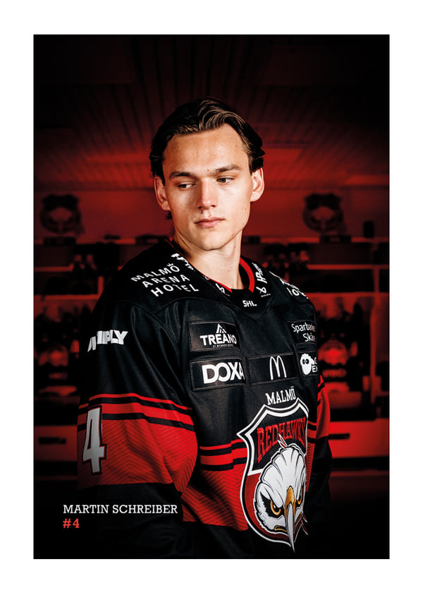 Poster Martin Schreiber #4 Malmö Redhawks 2026/2027