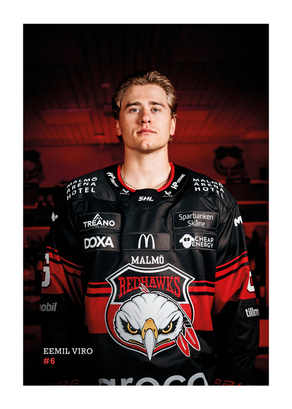 Poster Eemil Viro #6 Malmö Redhawks 2026/2027