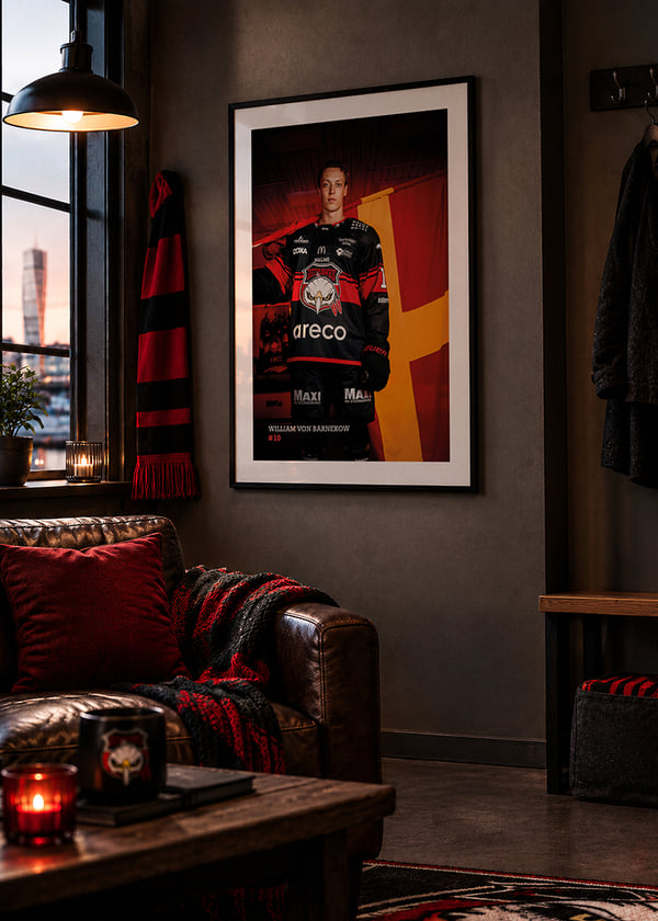 Poster William von Barnekow #10 Malmö Redhawks 2026/2027 crossfade