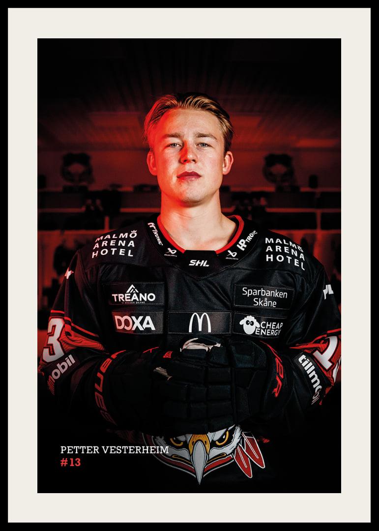 Petter Vesterheim #13 Malmö Redhawks 2026/2027-12