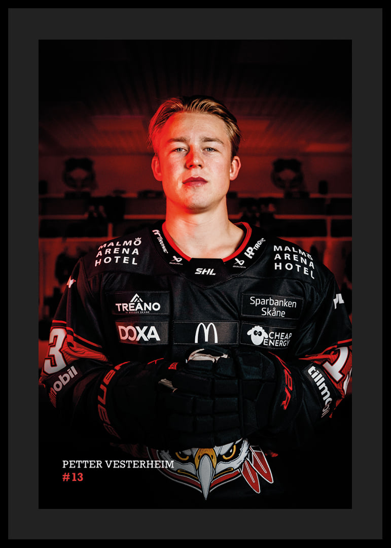 Petter Vesterheim #13 Malmö Redhawks 2026/2027-12