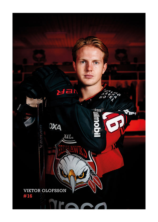 Poster Viktor Olofsson #16 Malmö Redhawks 2026/2027