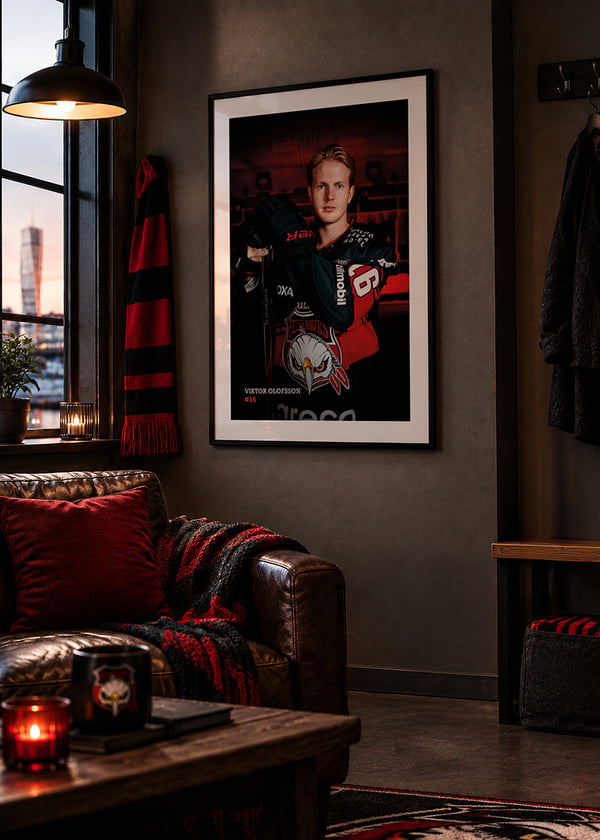 Poster Viktor Olofsson #16 Malmö Redhawks 2026/2027 crossfade