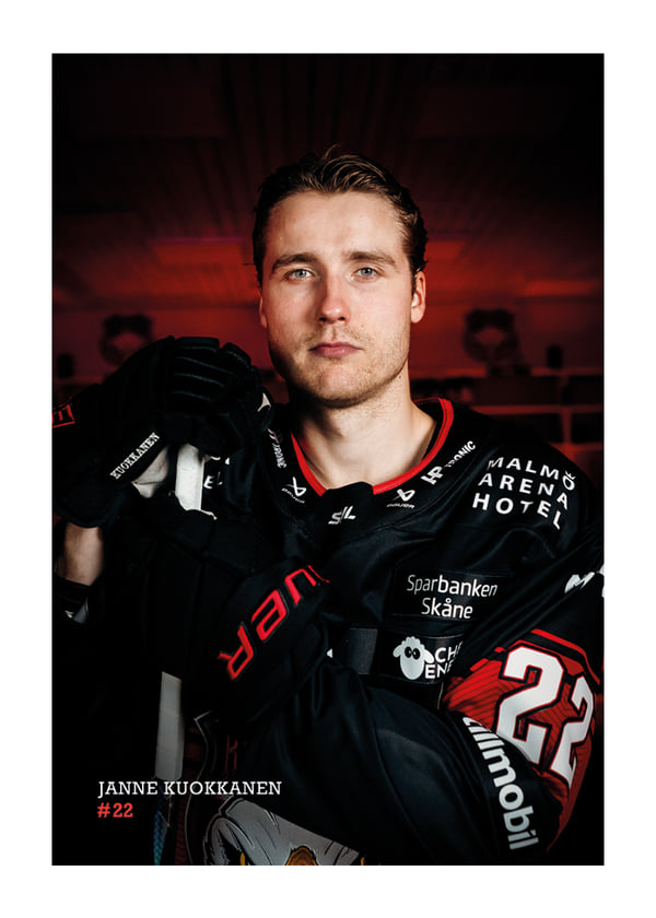 Poster Janne Kuokkanen #22 Malmö Redhawks 2026/2027