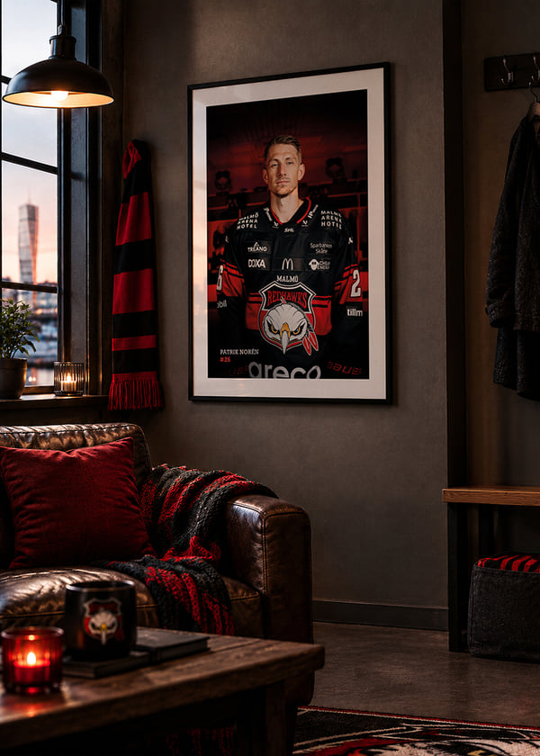 Poster Patrik Norén #26 Malmö Redhawks 2026/2027 crossfade