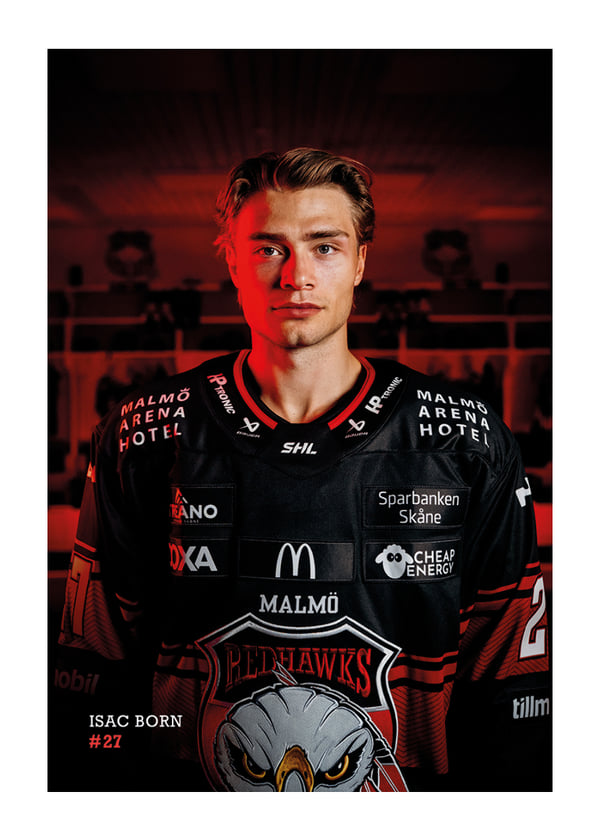 Poster Isac Born #27 Malmö Redhawks 2026/2027