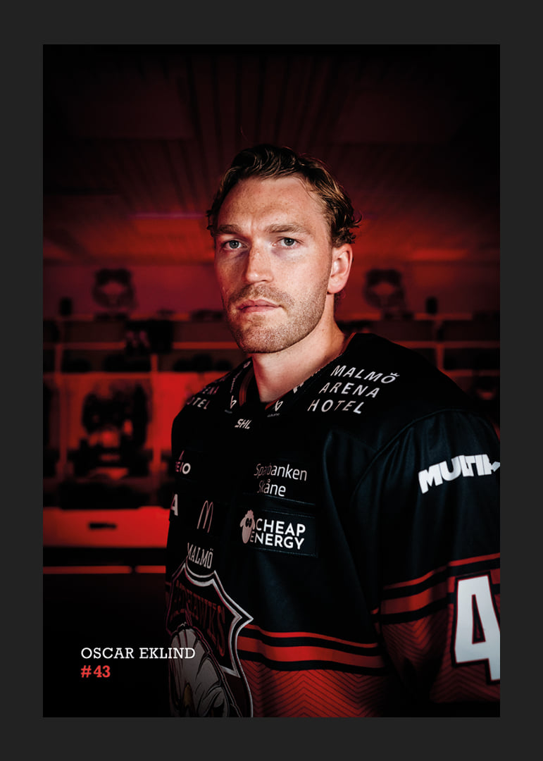 Oscar Eklind #43 Malmö Redhawks 2026/2027-12