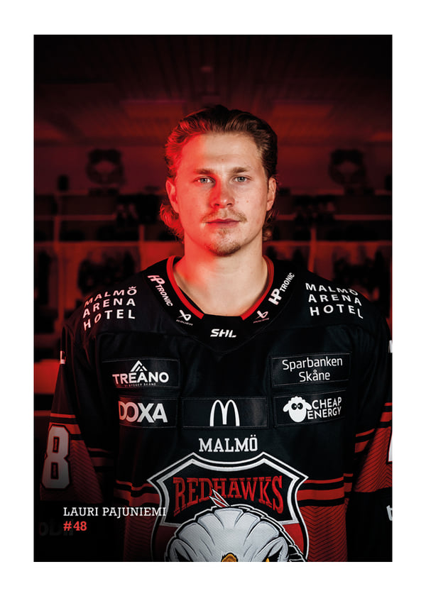 Poster Lauri Pajuniemi #48 Malmö Redhawks 2026/2027