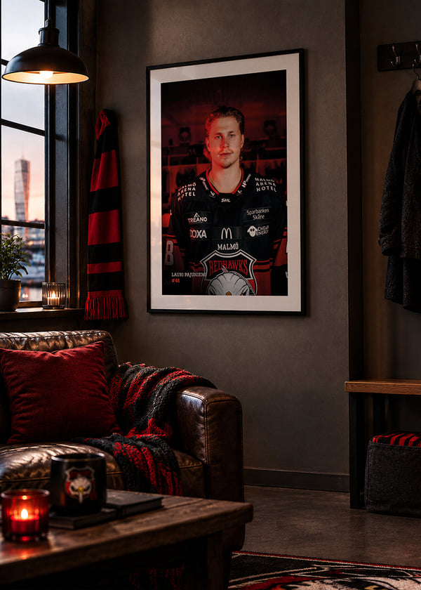Poster Lauri Pajuniemi #48 Malmö Redhawks 2026/2027 crossfade