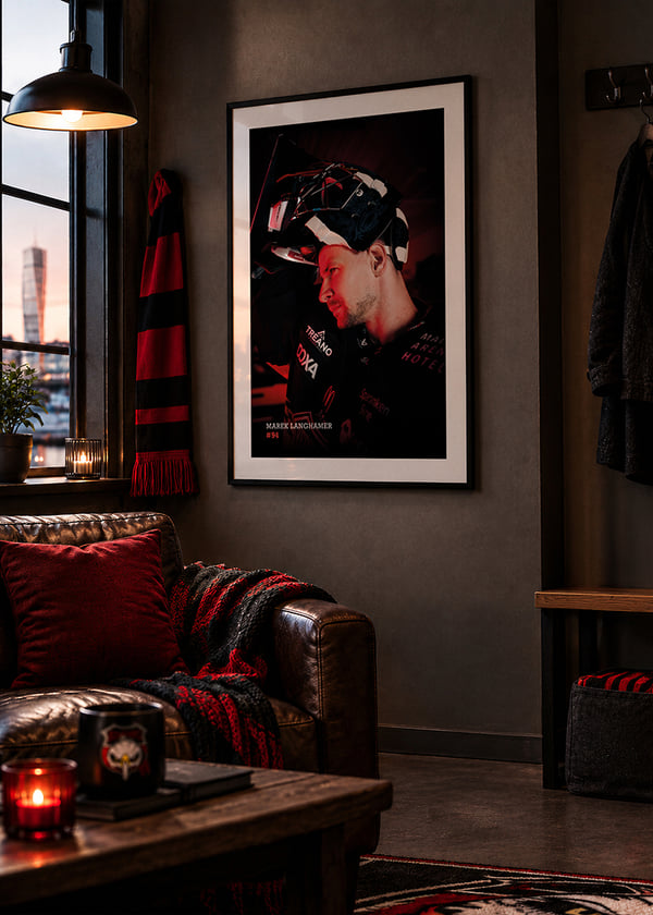 Poster Marek Langhamer #94 Malmö Redhawks 2026/2027 crossfade