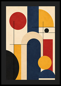 Vibrant geometric play with bold colors and shapes.-4
